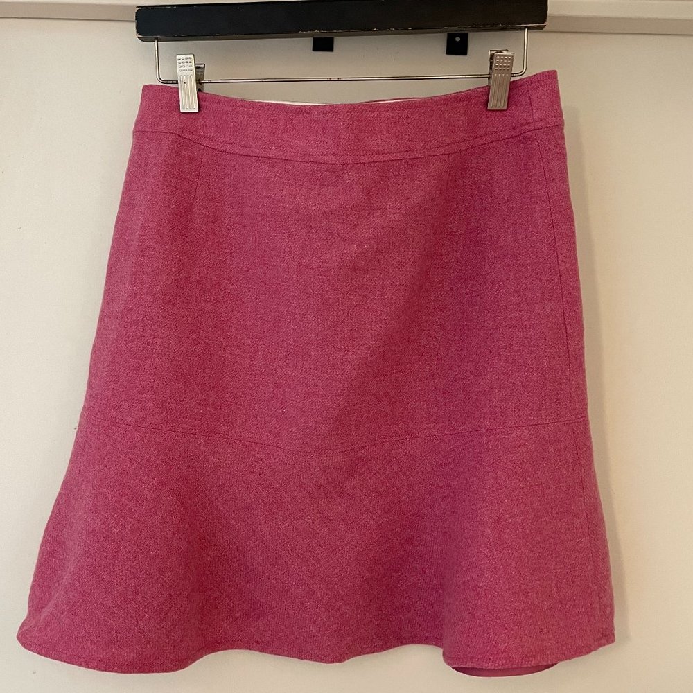 GAP Pink Wool Flare skirt - Size 10 - Picture 2 of 5